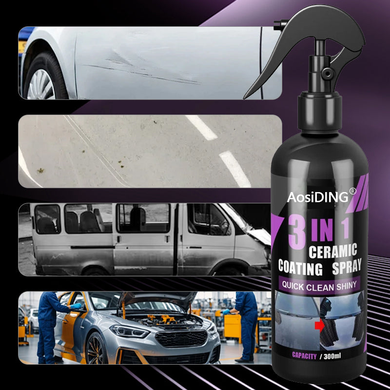 😍2025 ny formula🚗Car 3-i-1 keramisk beläggningsspray