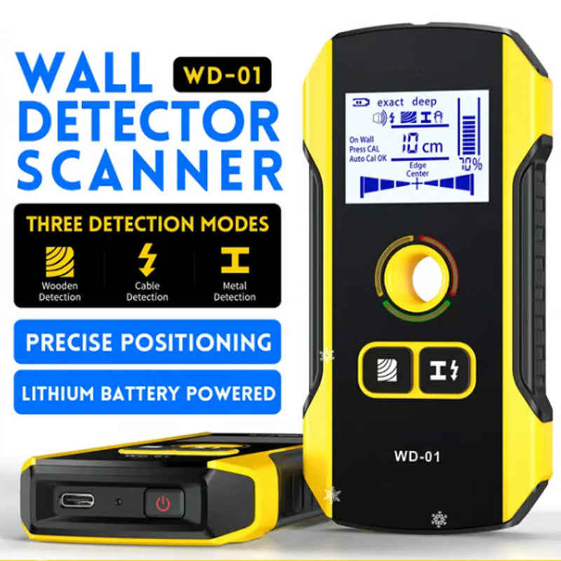 🛠️50% RABATT! 📐 Metalldetektor Wall Stud Scanner med positioneringshål 📍🔍