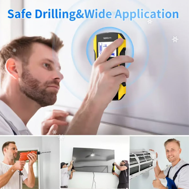 🛠️50% RABATT! 📐 Metalldetektor Wall Stud Scanner med positioneringshål 📍🔍