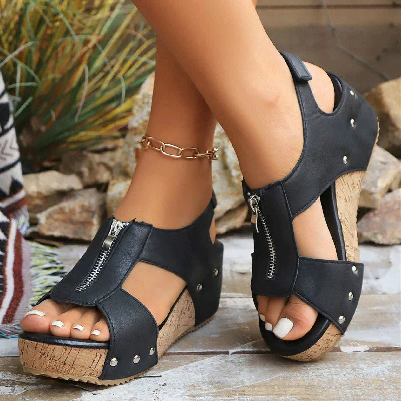🔥2025 Ny 50% rabatt Hot Sale🔥Trendiga Wedge-sandaler med öppen tå för kvinnor