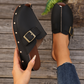 Komfortabla platåsandaler med peep toe för damer