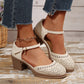 Retro mesh-sandaler för kvinnor