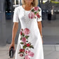 🔥2025 Ny 50% rabatt Hot Sale🔥2025 Ny Rose Bloom kortärmad klänning