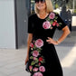 🔥2025 Ny 50% rabatt Hot Sale🔥2025 Ny Rose Bloom kortärmad klänning
