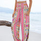 Women’s Casual Printed Wide-Leg Pants with Pockets