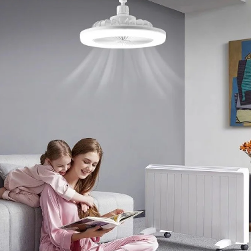 E27 360° roterande takfläkt med fjärrkontroll
