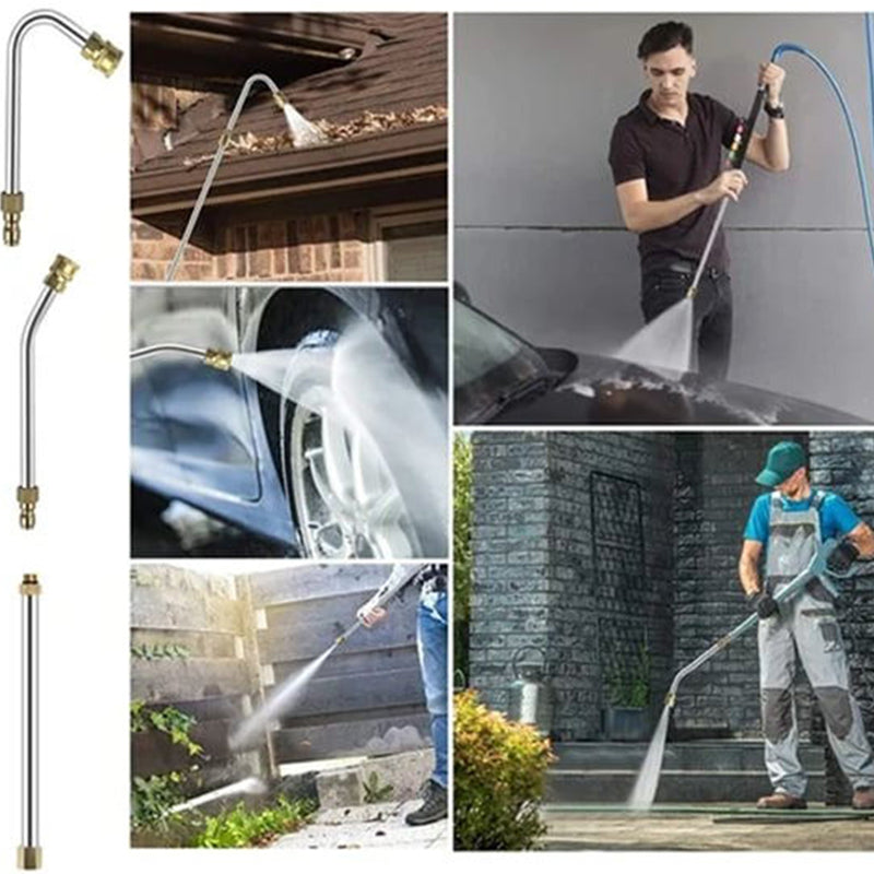 🏡【PROFFS-TVÄTT】4000 PSI Teleskopisk Högtrycksstav ✨ 3-i-1 Rengöring för Hela Huset – Utan Stege!