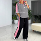 🌸 Randig topp och byxor för dam (tvådelat set)