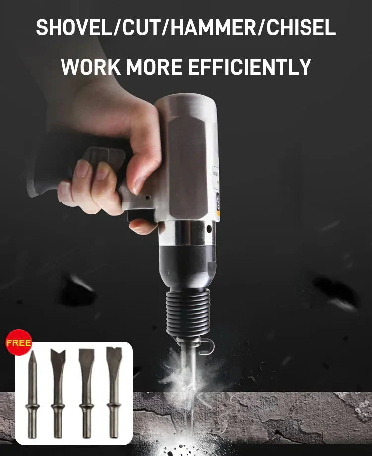 🔧 50% RABATT NU! ⚡ Hand-held Pointed Hammer Grooving & Rust Removal Impact Air Shovel – Kraftfull Pneumatisk & 4 Blad – Perfekt för Bilreparation, Stenbearbetning & Rostborttagning 🛠️
