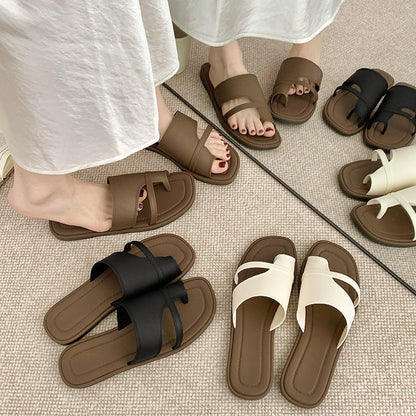 💫Bekväma och snygga platta sandaler för kvinnor✨