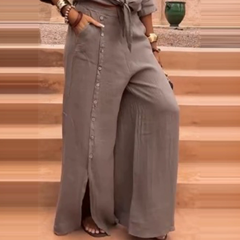 ⏰Begränsad tid 50% rabatt 🌸 Elegant enfärgat tvådelat set för kvinnor (begränsat lager)