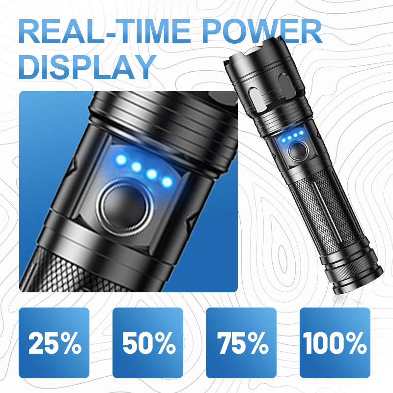 ⏰50% rabatt🔦Multifunktionell bärbar utomhusficklampa med zoom (begränsad upplaga)💥