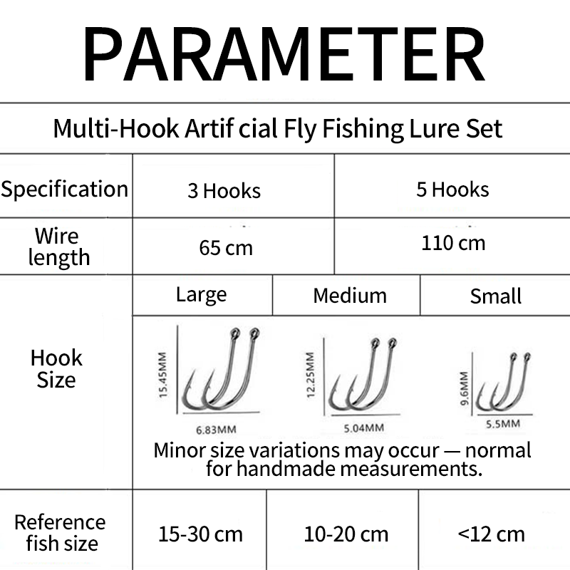 🎣Multi-Hook konstgjord flugfiske betesuppsättning