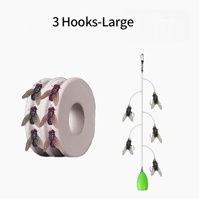🎣Multi-Hook konstgjord flugfiske betesuppsättning