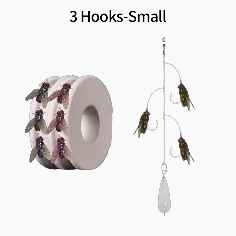 🎣Multi-Hook konstgjord flugfiske betesuppsättning