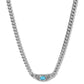 💥Shiny Zircon Pendant Necklace in Stainless Steel