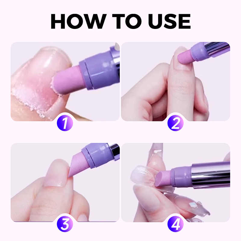💅 KÖP 1 FÅ 1! ✨ 3-i-1 Nagelvårdspenna - Elektrisk Våtbörste, Buffert och Nagelrengöring med USB-laddning för Hemmamanikyr ✨🔧