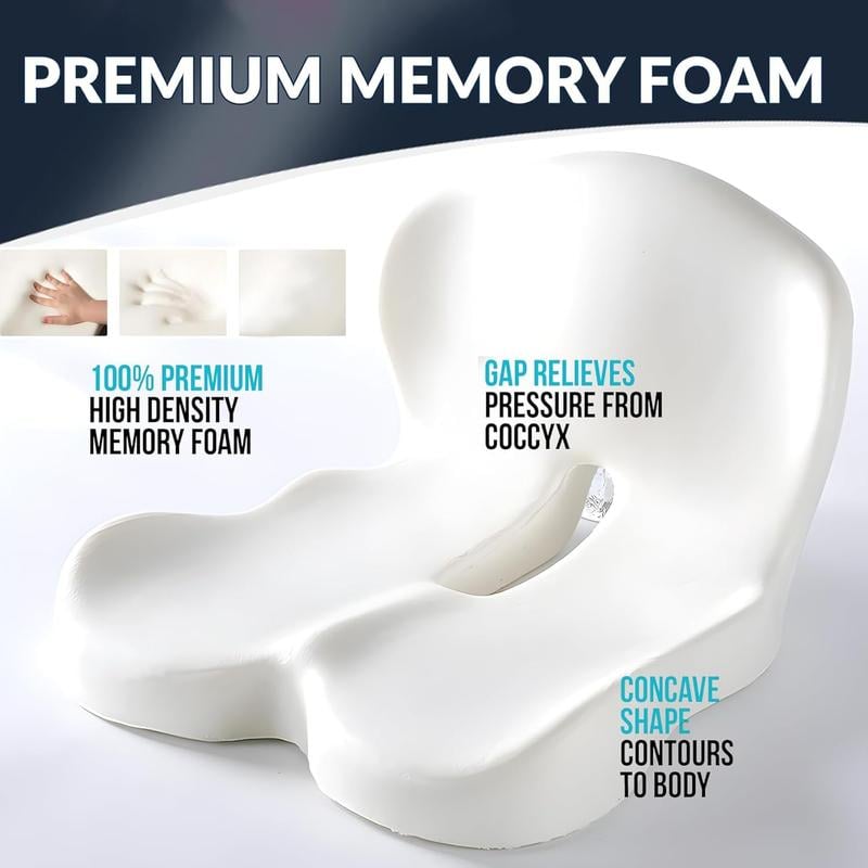 🎁Begränsad försäljning 50% rabatt🎁【Ergonomisk design】Sits av halkfritt minnesskum 💕For the most comfortable driving🎉