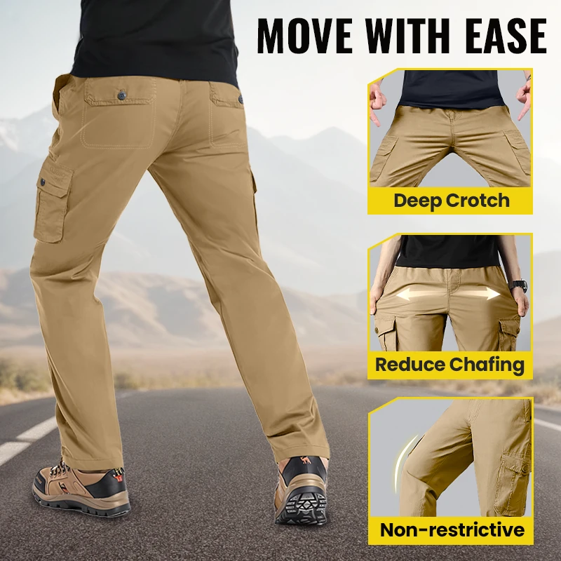 🎁Heta erbjudanden - 50% RABATT👖Herrers Multipocket Cargo Byxor