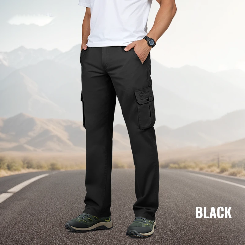 🎁Heta erbjudanden - 50% RABATT👖Herrers Multipocket Cargo Byxor