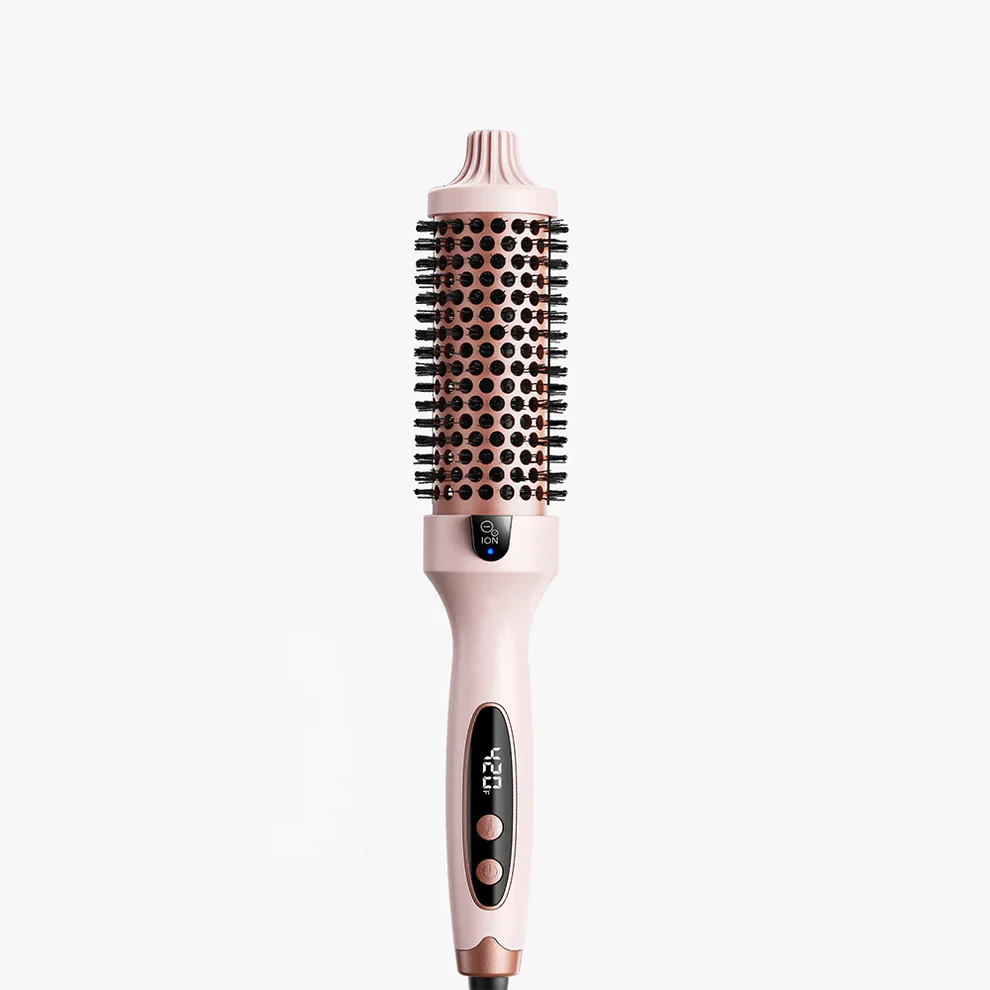 💇‍♀️✨2-i-1 Volymkam🌟Joniskt Material med Anti-Statiska Tänder för Omedelbar Lift & Volym i Ett Steg🌀