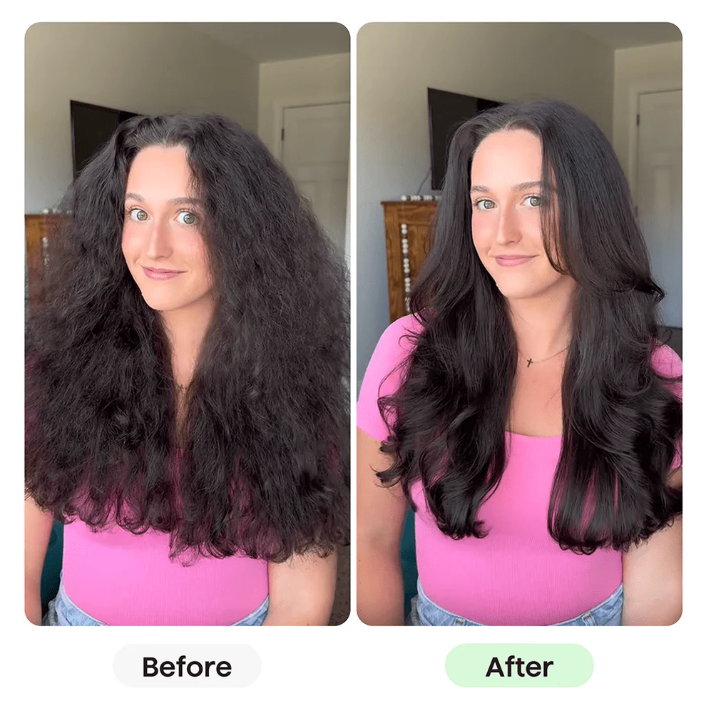 💇‍♀️✨2-i-1 Volymkam🌟Joniskt Material med Anti-Statiska Tänder för Omedelbar Lift & Volym i Ett Steg🌀