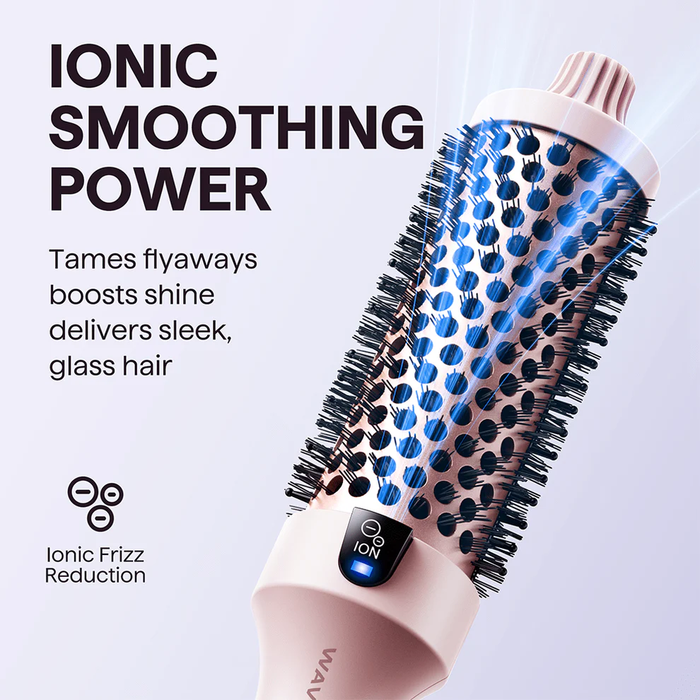 💇‍♀️✨2-i-1 Volymkam🌟Joniskt Material med Anti-Statiska Tänder för Omedelbar Lift & Volym i Ett Steg🌀