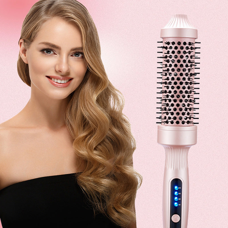 💇‍♀️✨2-i-1 Volymkam🌟Joniskt Material med Anti-Statiska Tänder för Omedelbar Lift & Volym i Ett Steg🌀