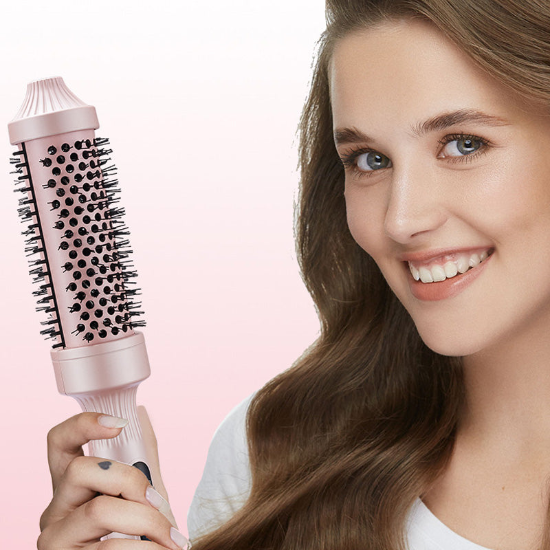 💇‍♀️✨2-i-1 Volymkam🌟Joniskt Material med Anti-Statiska Tänder för Omedelbar Lift & Volym i Ett Steg🌀