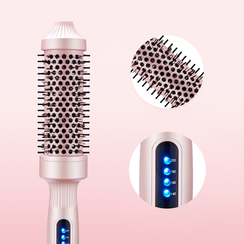 💇‍♀️✨2-i-1 Volymkam🌟Joniskt Material med Anti-Statiska Tänder för Omedelbar Lift & Volym i Ett Steg🌀