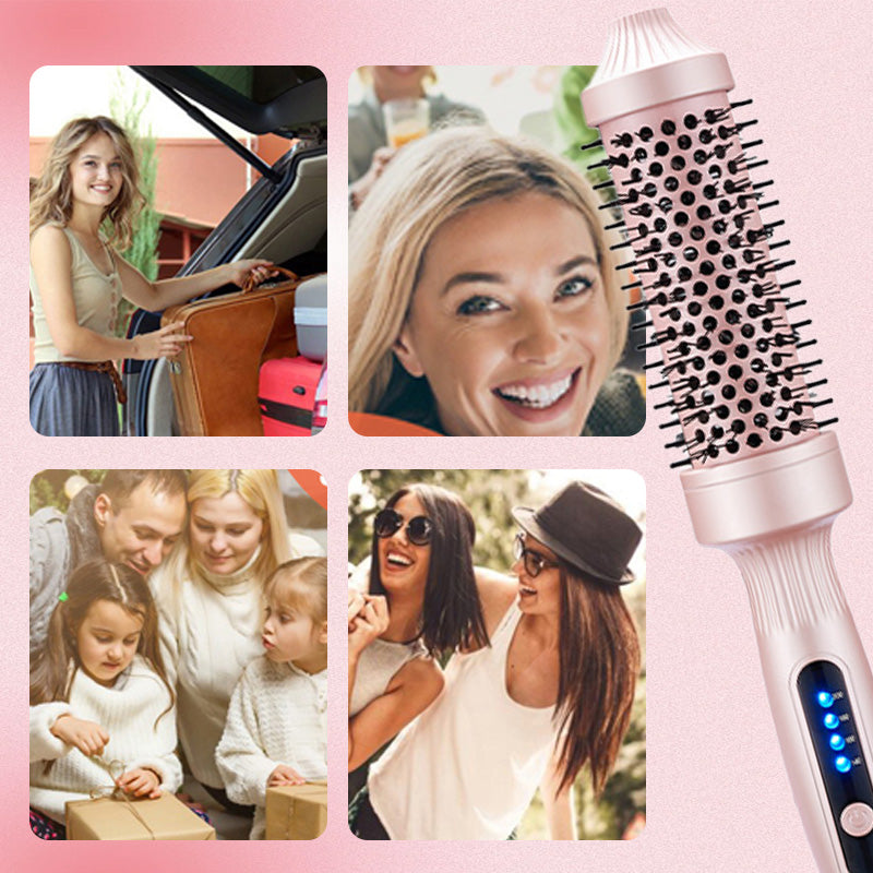 💇‍♀️✨2-i-1 Volymkam🌟Joniskt Material med Anti-Statiska Tänder för Omedelbar Lift & Volym i Ett Steg🌀