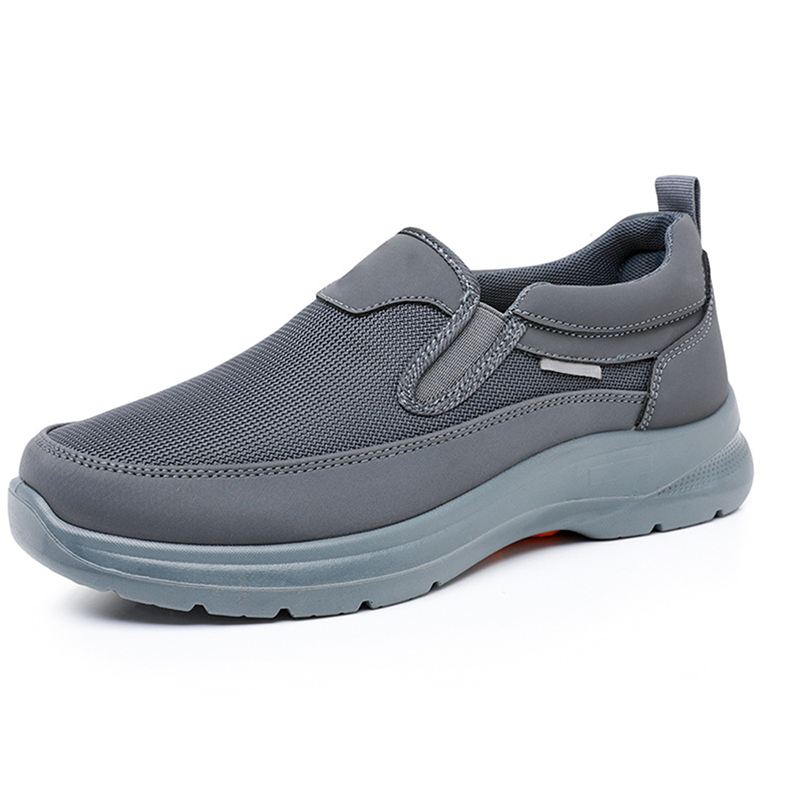 👟50% RABATT NU! ✨ Ortopediska Andningsbara Slip-On-Sneakers för Män - Stödjer Sulgång med Minnesskuminsatser för Bekväm Heltidsanvändning 🏃‍♂️💨