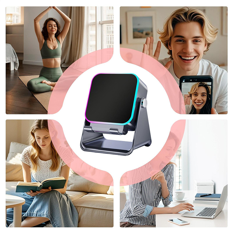 🔥🎁Nyhet 50 % RABATT🔥🎶📱 5-i-1 Trådlös Induktionshögtalare med Justerbart Telefonstativ