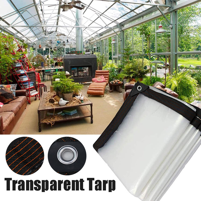 Kraftig transparent presenning – vattentät, isolerande & rivtålig 🛡️💧