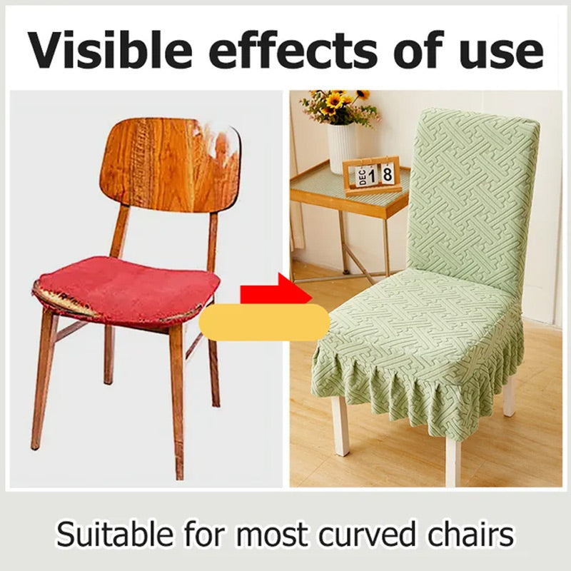 🔥 50% RABATT! 💺 MATSTOLSÖVERDRAG - Elastiskt 95% Polyester, Enkelt att Montera och Tvätta, Skydd mot Slitage och Flera Färger att Välja Mellan 🛋️✨