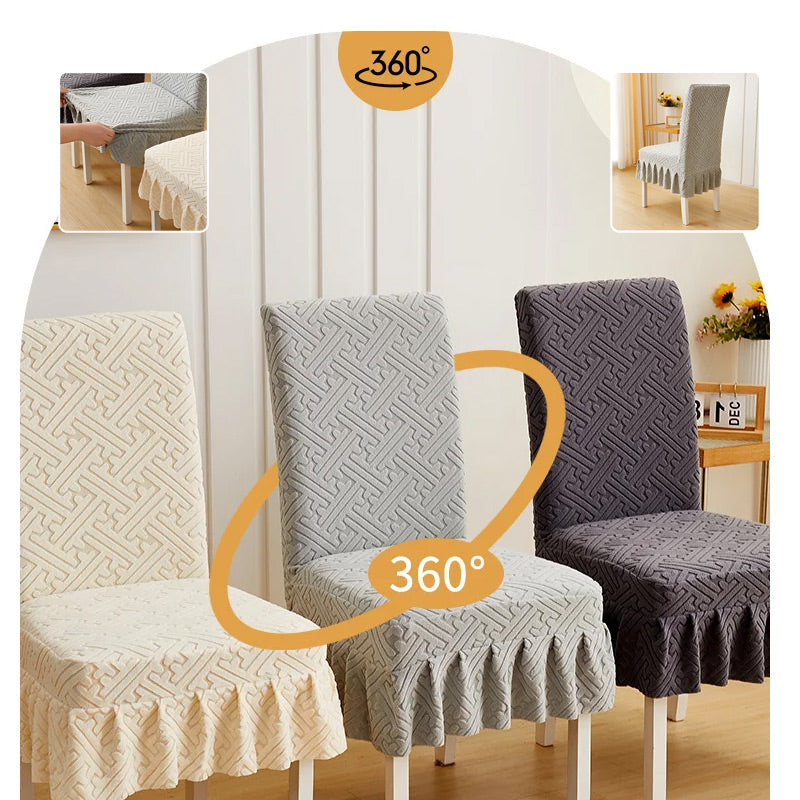 🔥 50% RABATT! 💺 MATSTOLSÖVERDRAG - Elastiskt 95% Polyester, Enkelt att Montera och Tvätta, Skydd mot Slitage och Flera Färger att Välja Mellan 🛋️✨