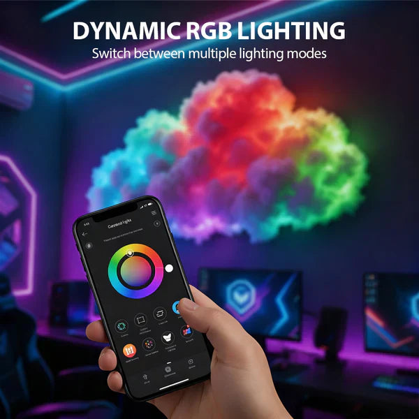 ⏳ Tidsbegränsad 49 % rabatt⏰ DIY USB-driven Thundercloud LED-ljusdekor🌈☁️