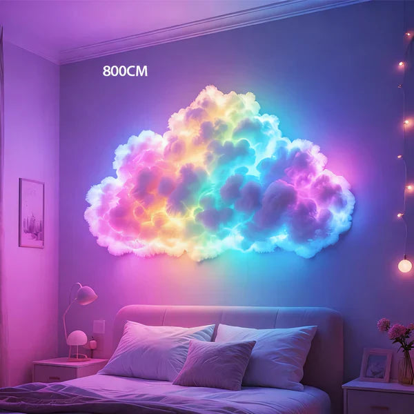 ⏳ Tidsbegränsad 49 % rabatt⏰ DIY USB-driven Thundercloud LED-ljusdekor🌈☁️