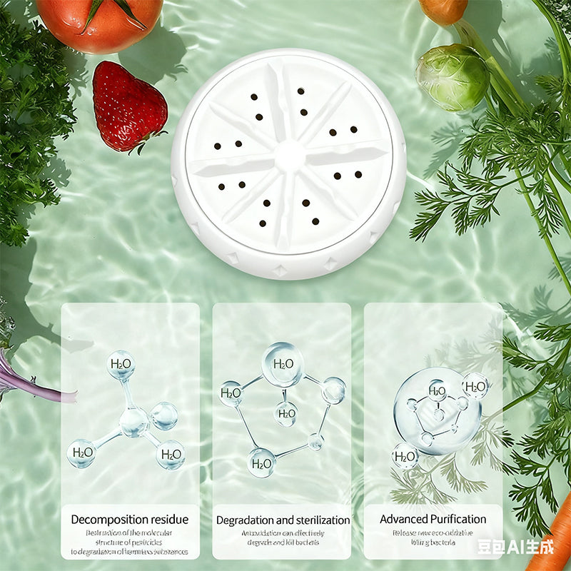 🍉🥬 Effektiva bärbara frukt- och grönsaksdiskmaskiner💦Se till att maten är ren
