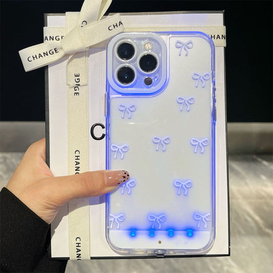 📱 50% RABATT NU! LED‑blinkande telefonfodral med rosett – missa aldrig ett samtal – snyggt, skyddande & rosettprytt 🎀✨
