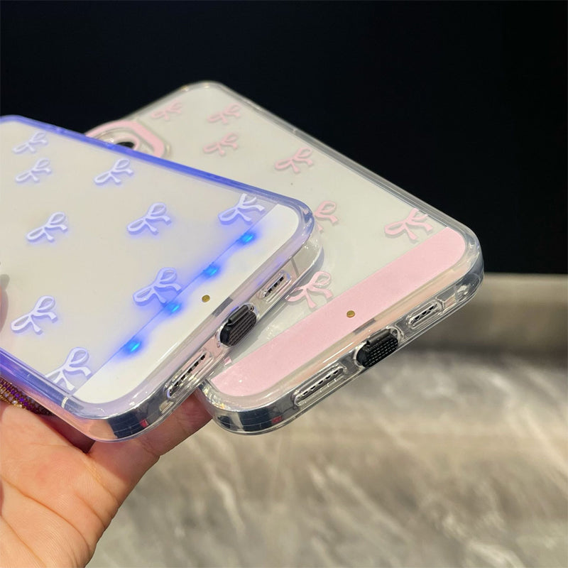 📱 50% RABATT NU! LED‑blinkande telefonfodral med rosett – missa aldrig ett samtal – snyggt, skyddande & rosettprytt 🎀✨