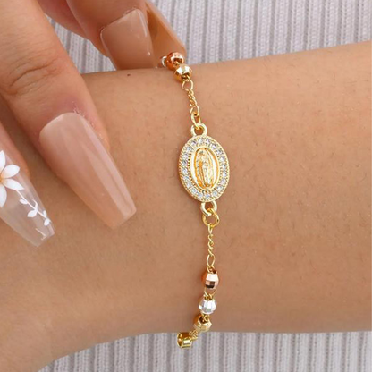 ✝️Populært tilbud✨Elegant armbånd med kors og strass