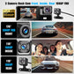 🚗🎥 50 % RABATT! Dashcam med 3 Full HD 1080p-objektiver – foran + i kupeen + bak med ryggekamerafunksjon 🔥