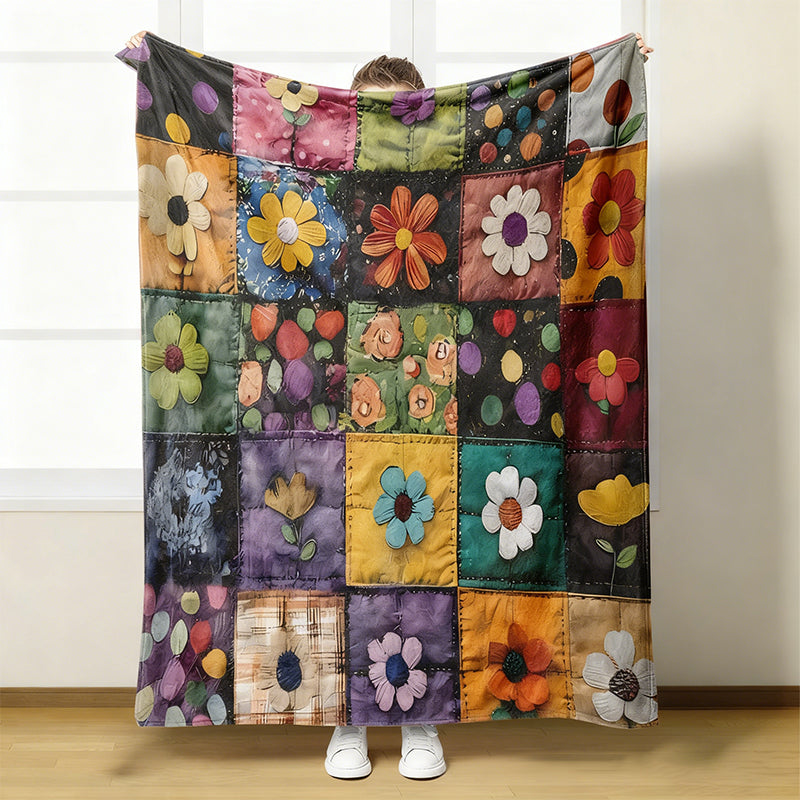 🔥⏰ Begränsad tid 52% rabatt!! 🔥Mysig och mjuk flanellfilt med blommönster