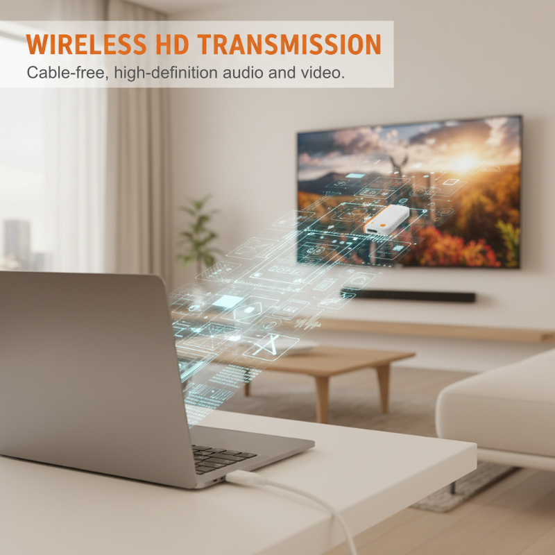 🔥 50% RABATT 📡 Trådlös HDMI-sändare & mottagare ✨ Plug-and-play, 1080P/60Hz & dubbla skärmlägen – smidigt för arbete, spel och filmkvällar 🎥