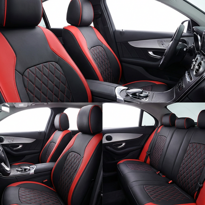 🚗 50% RABATT NU! 9‑delars universellt lädersätesöverdragsset – lyxigt, andningsbart & airbagkompatibelt – perfekt för bil, SUV och pickup 🛋️✨