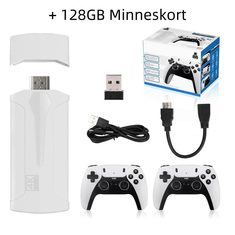 🎮 50% RABATT NU ! 🔥 Klassisk Retro Dubbla Spelstänger – Inbyggda Spel, USB-kontakt & Autentisk Känsla ⚡