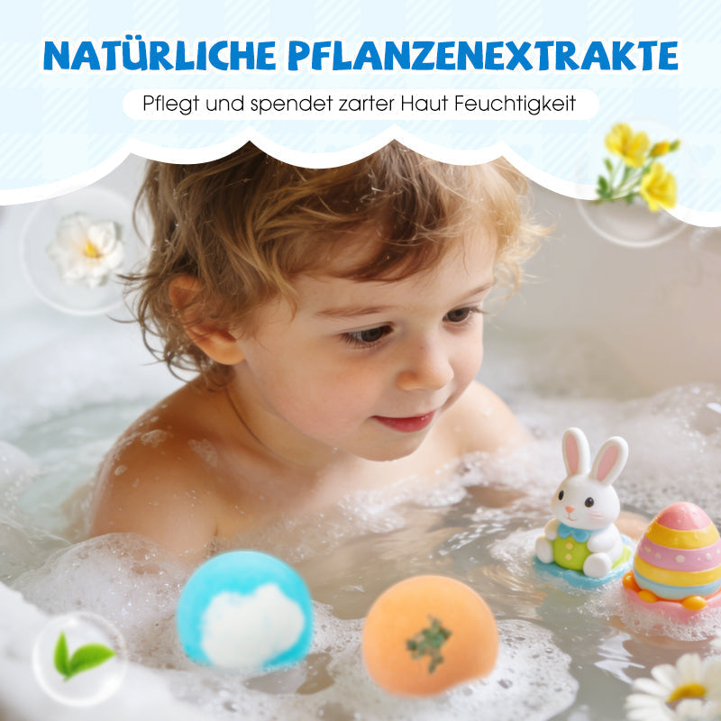 🛁 50% RABATT! 🎁 Badbomber för Barn med Överraskning Inuti – Färgglada, Hudvänliga & Perfekta som Present 🏐