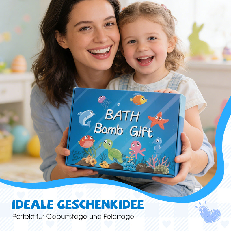 🛁 50% RABATT! 🎁 Badbomber för Barn med Överraskning Inuti – Färgglada, Hudvänliga & Perfekta som Present 🏐