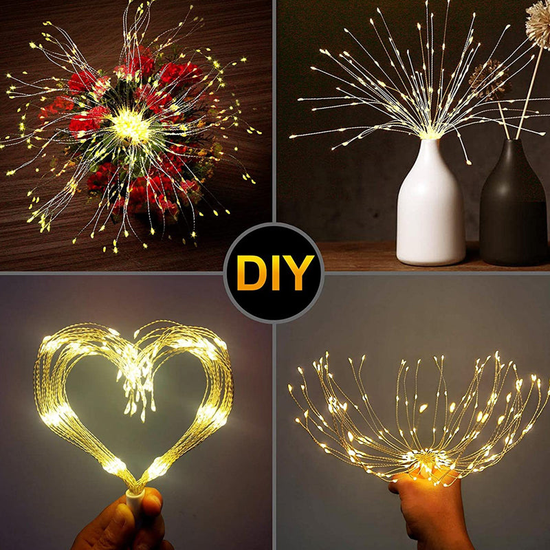 🎆 50% RABATT! 💡Solenergi Fyrverkerier Ljusgirland – Magisk trädgårdsbelysning för fester & kvällar